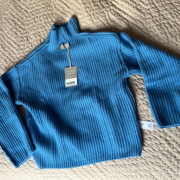 NWT! Everlane The Felted Merino Funnel-Neck Pullover - Picture 3 of 6